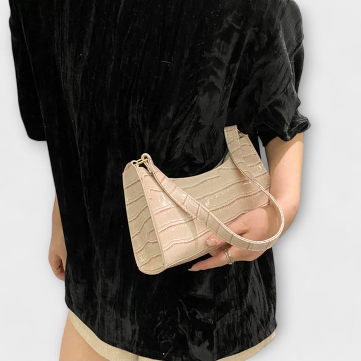 Lora - Glanset skinnveske