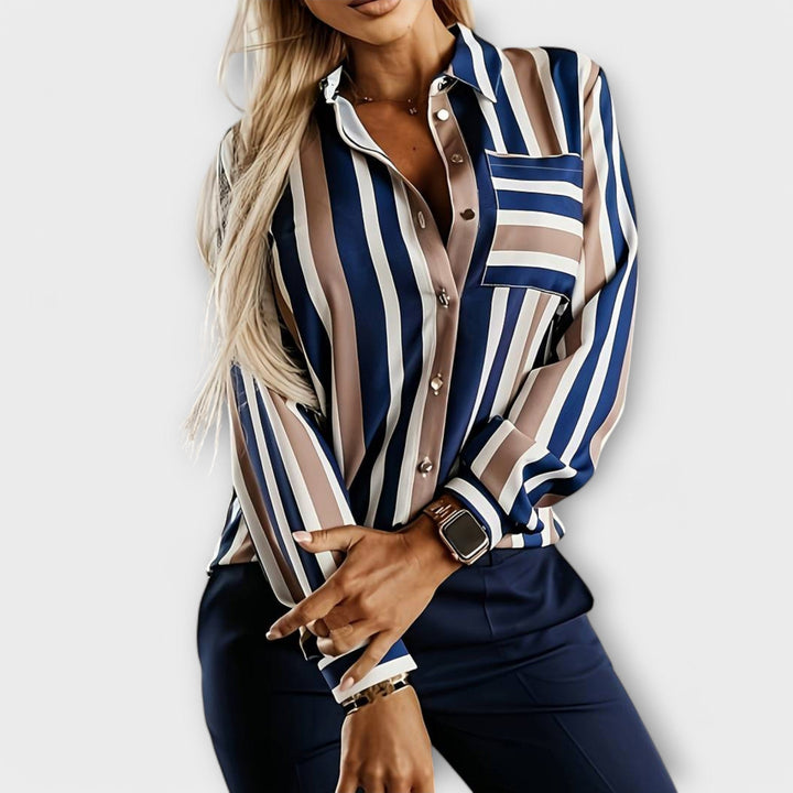 Emily - Stilig og subtilt stripete bluse