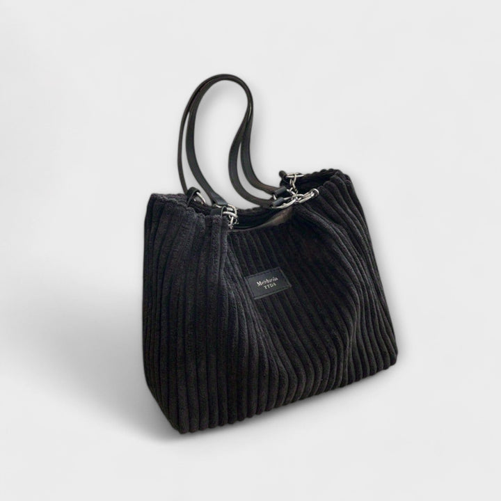 Lora - Myk corduroy skulderveske